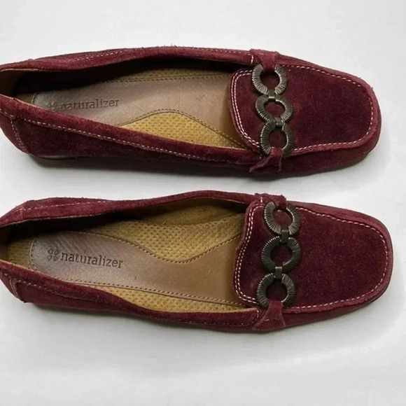 Naturalizer leather suede loafers size 7 - Picture 1 of 4
